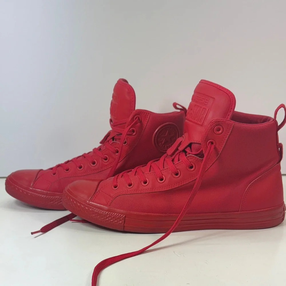 Converse All Star Bold Red High-Tops - Picture 5 of 8
